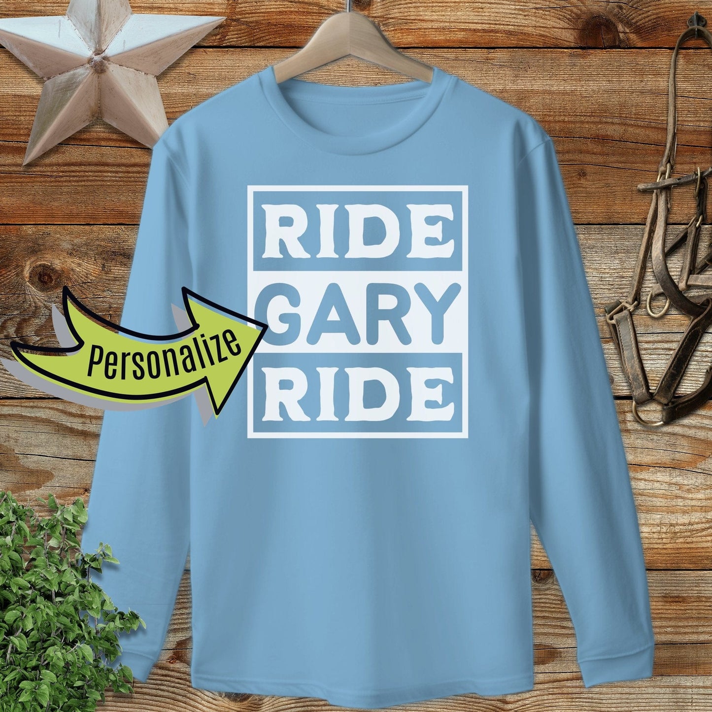Personalized Ride Long Sleeve Tee