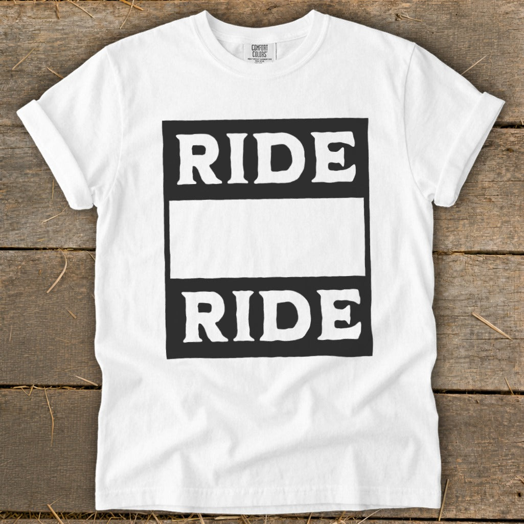 Personalized Ride Signature Tee - White