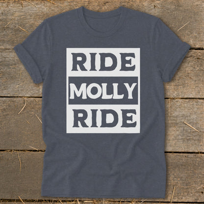 Personalized Ride Softstyle Tee - Navy Heather