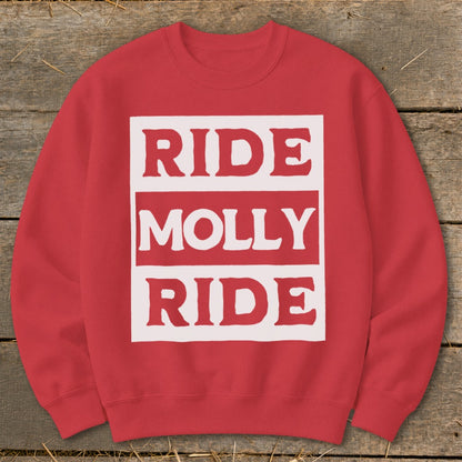 Personalized Ride Sweatshirt - Red