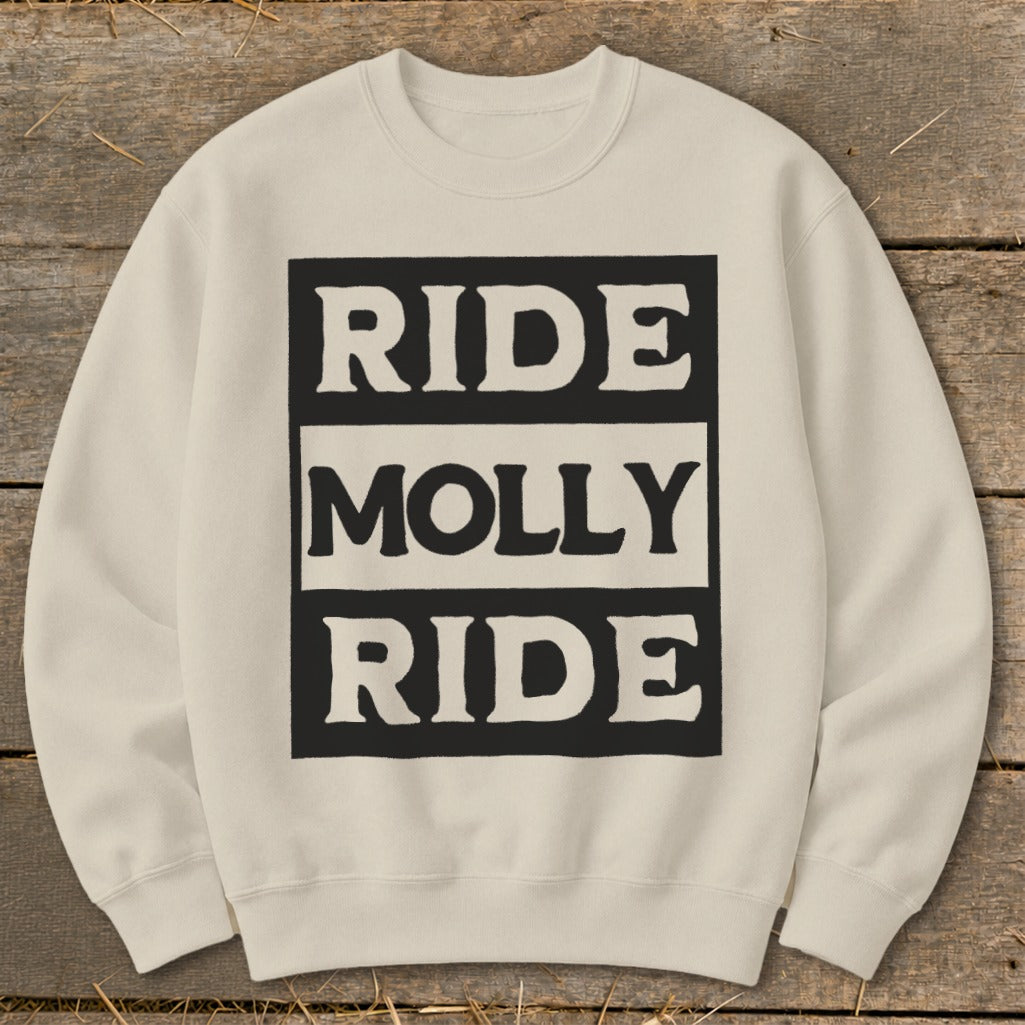 Personalized Ride Sweatshirt - Sand