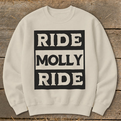 Personalized Ride Sweatshirt - Sand