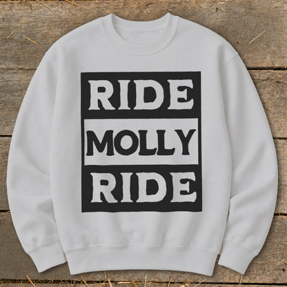 Personalized Ride Sweatshirt - Sport Grey