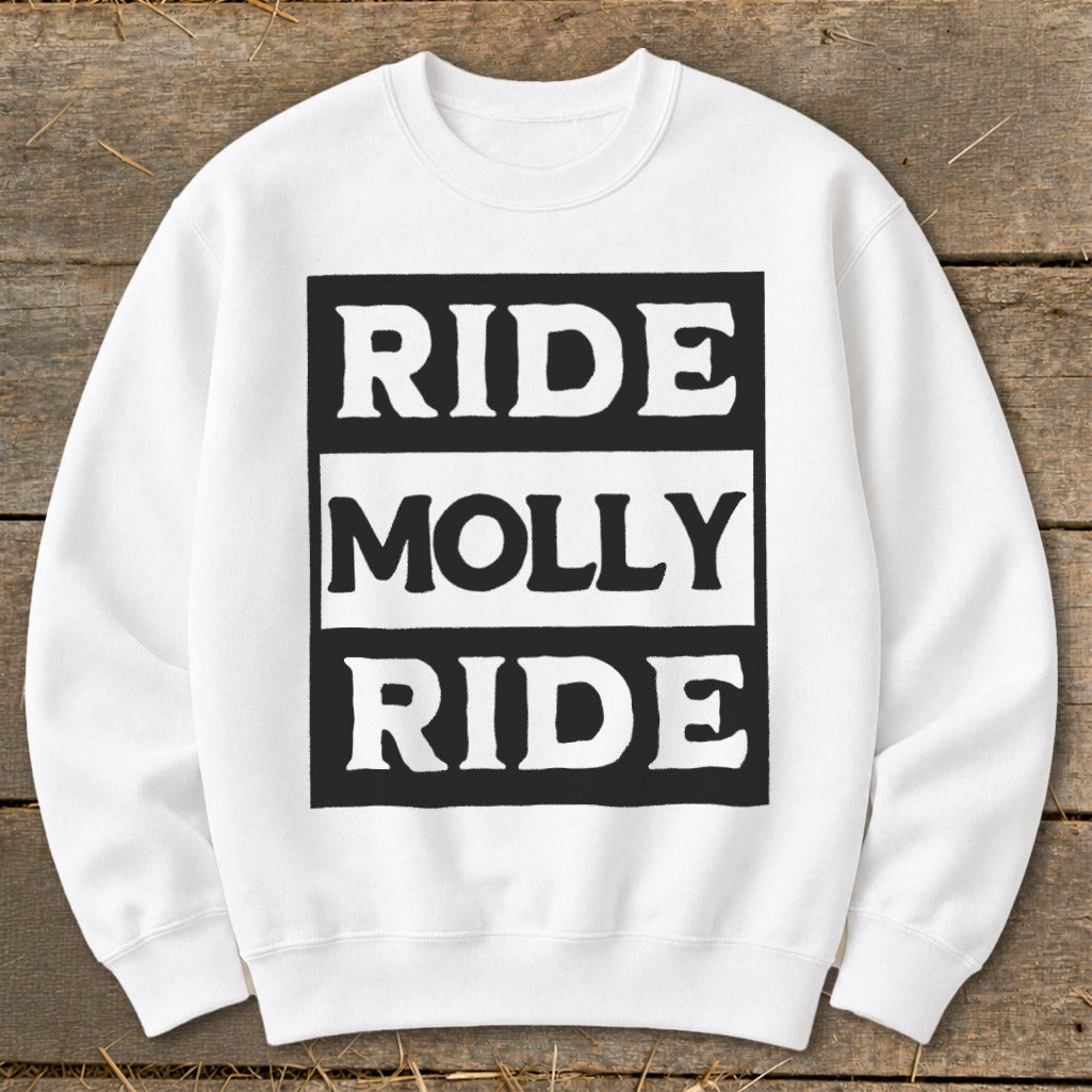 Personalized Ride Sweatshirt - White