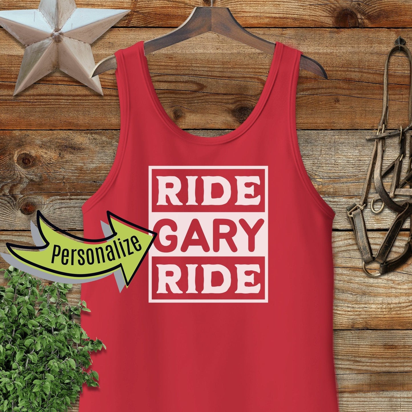 Personalized Ride Tank Top