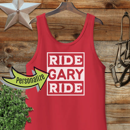 Personalized Ride Tank Top