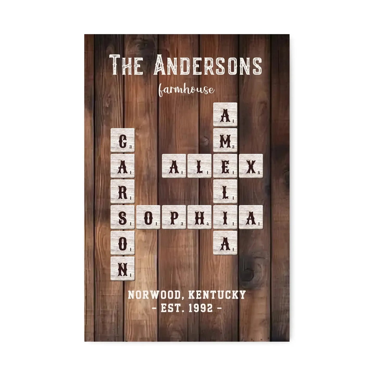 Personalized Scrabble Names