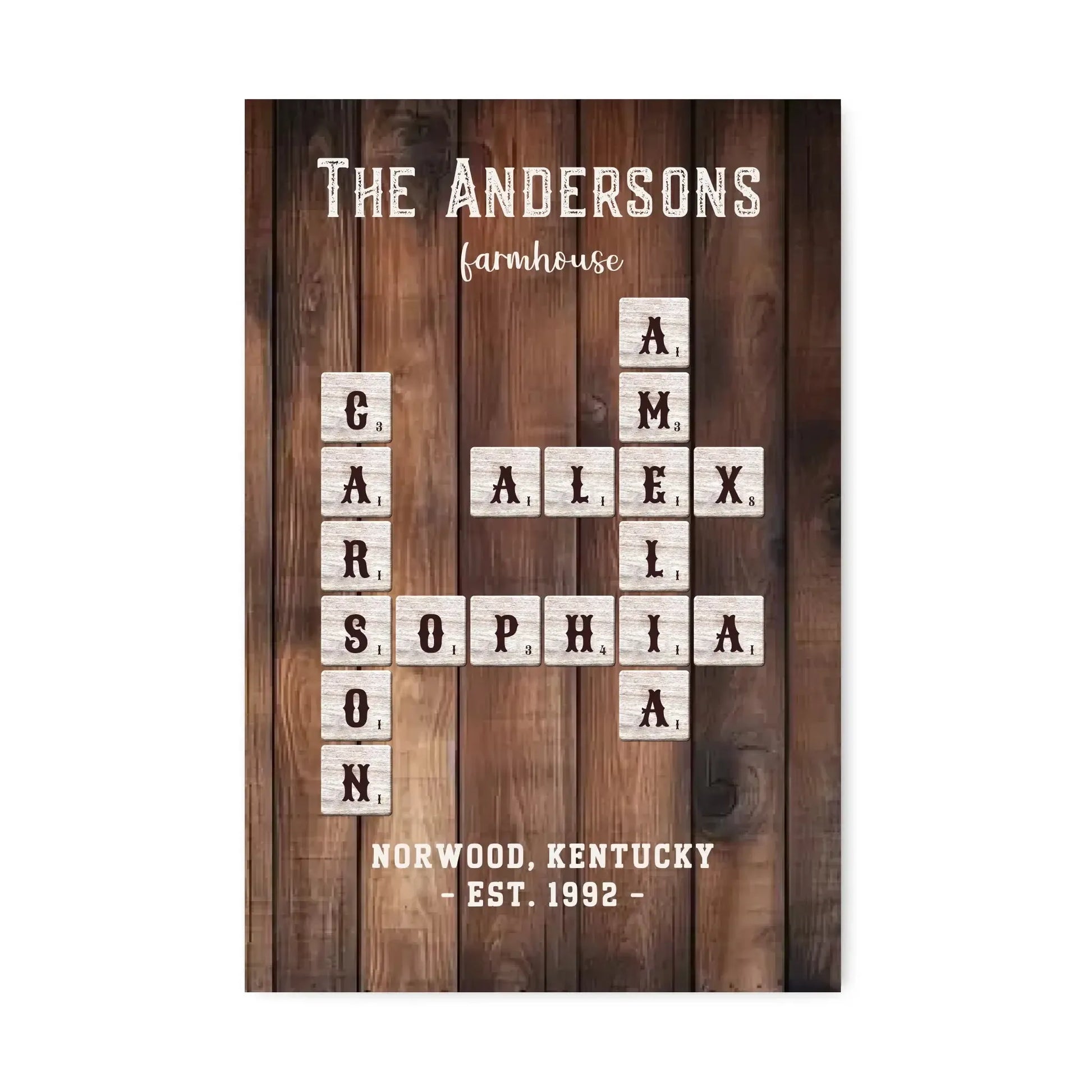 Personalized Scrabble Names