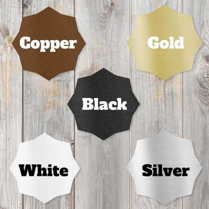 Personalized Simple Horseshoe Metal Art Sign