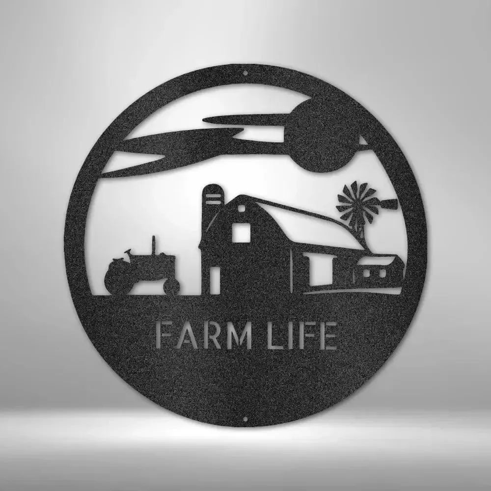 Personalized Southern Sky Farm Metal Art Sign