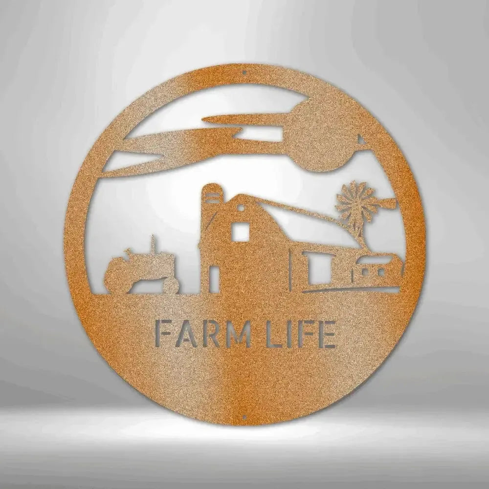 Personalized Southern Sky Farm Metal Art Sign