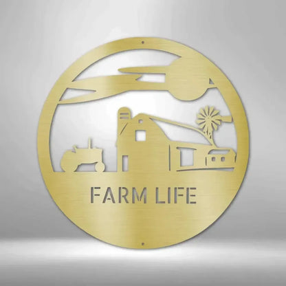 Personalized Southern Sky Farm Metal Art Sign