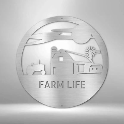 Personalized Southern Sky Farm Metal Art Sign