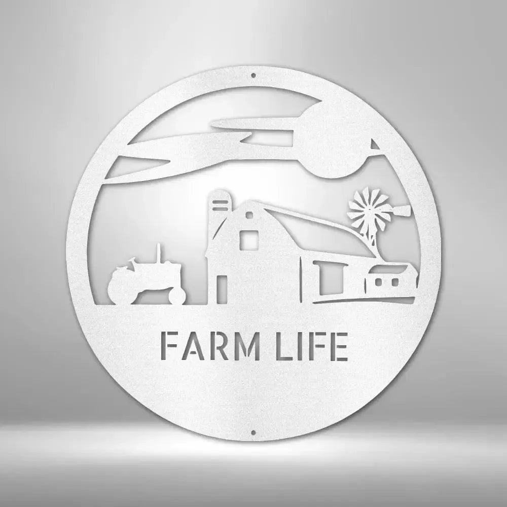 Personalized Southern Sky Farm Metal Art Sign