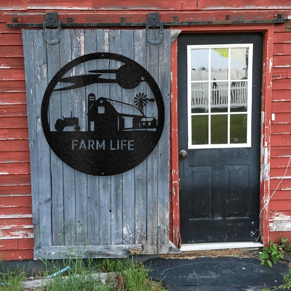 Personalized Southern Sky Farm Metal Art Sign