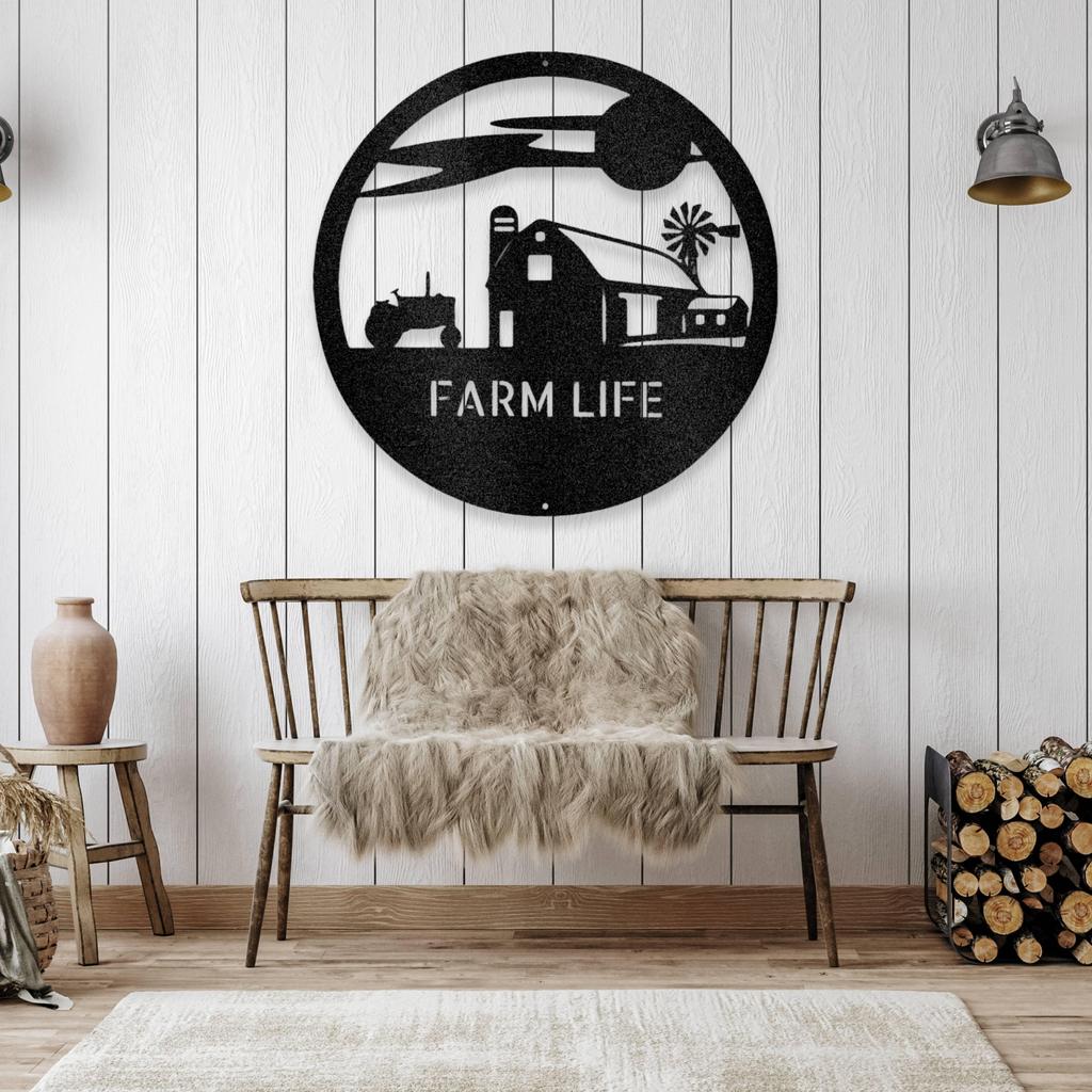 Personalized Southern Sky Farm Metal Art Sign