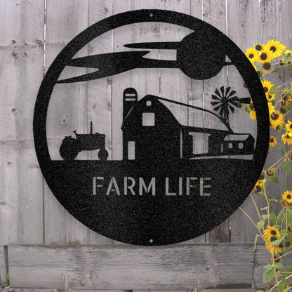 Personalized Southern Sky Farm Metal Art Sign