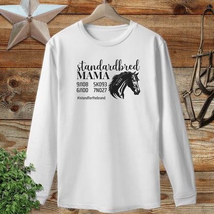 Personalized Standardbred Mama Long Sleeve Tee