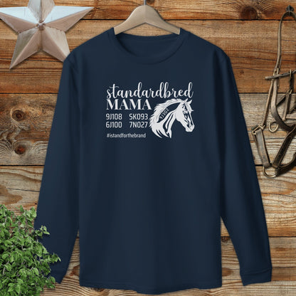 Personalized Standardbred Mama Long Sleeve Tee