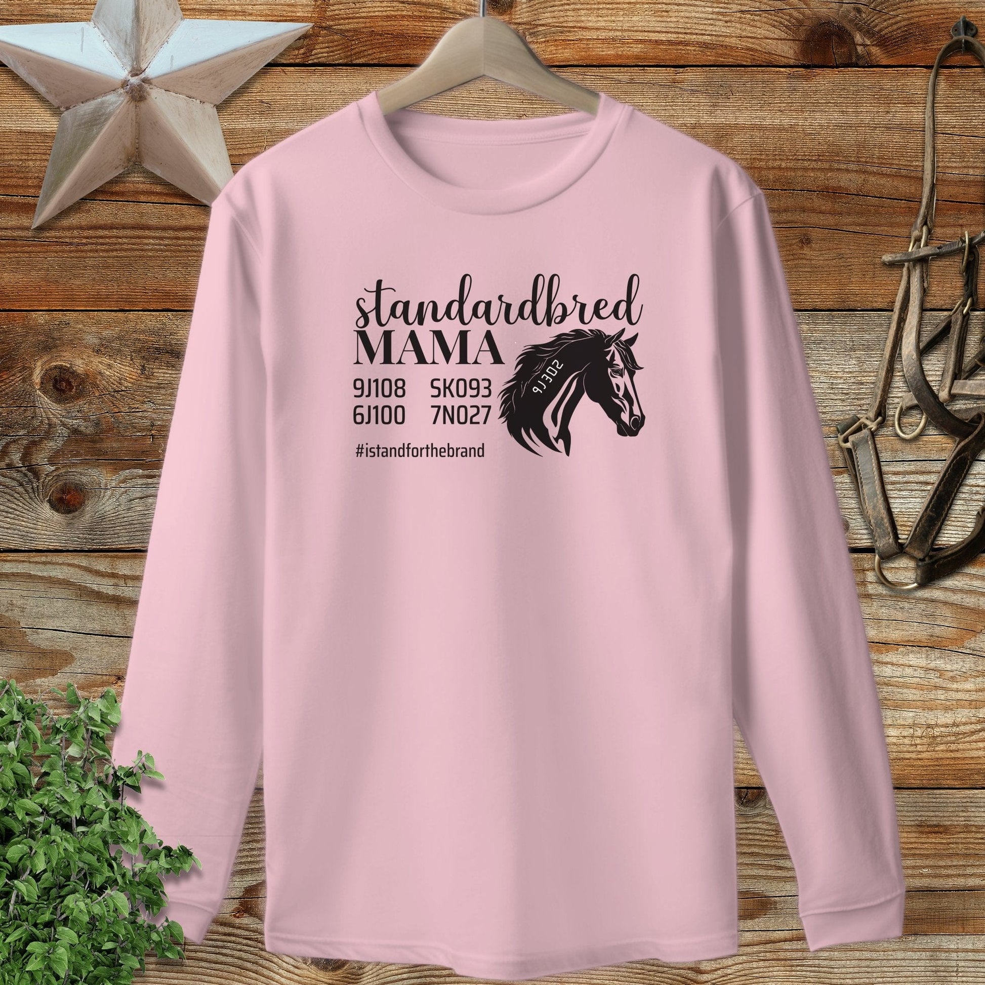 Personalized Standardbred Mama Long Sleeve Tee