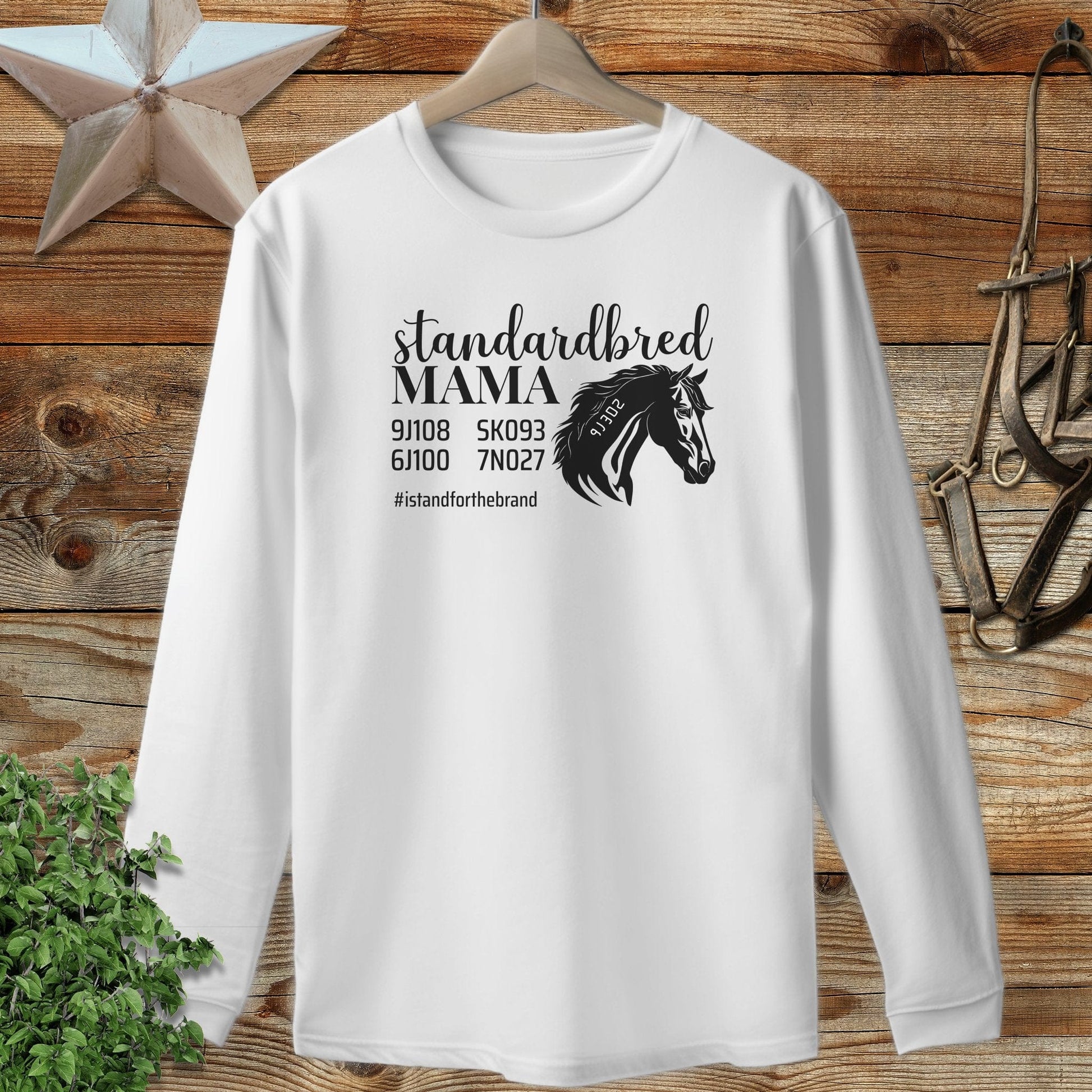 Personalized Standardbred Mama Long Sleeve Tee