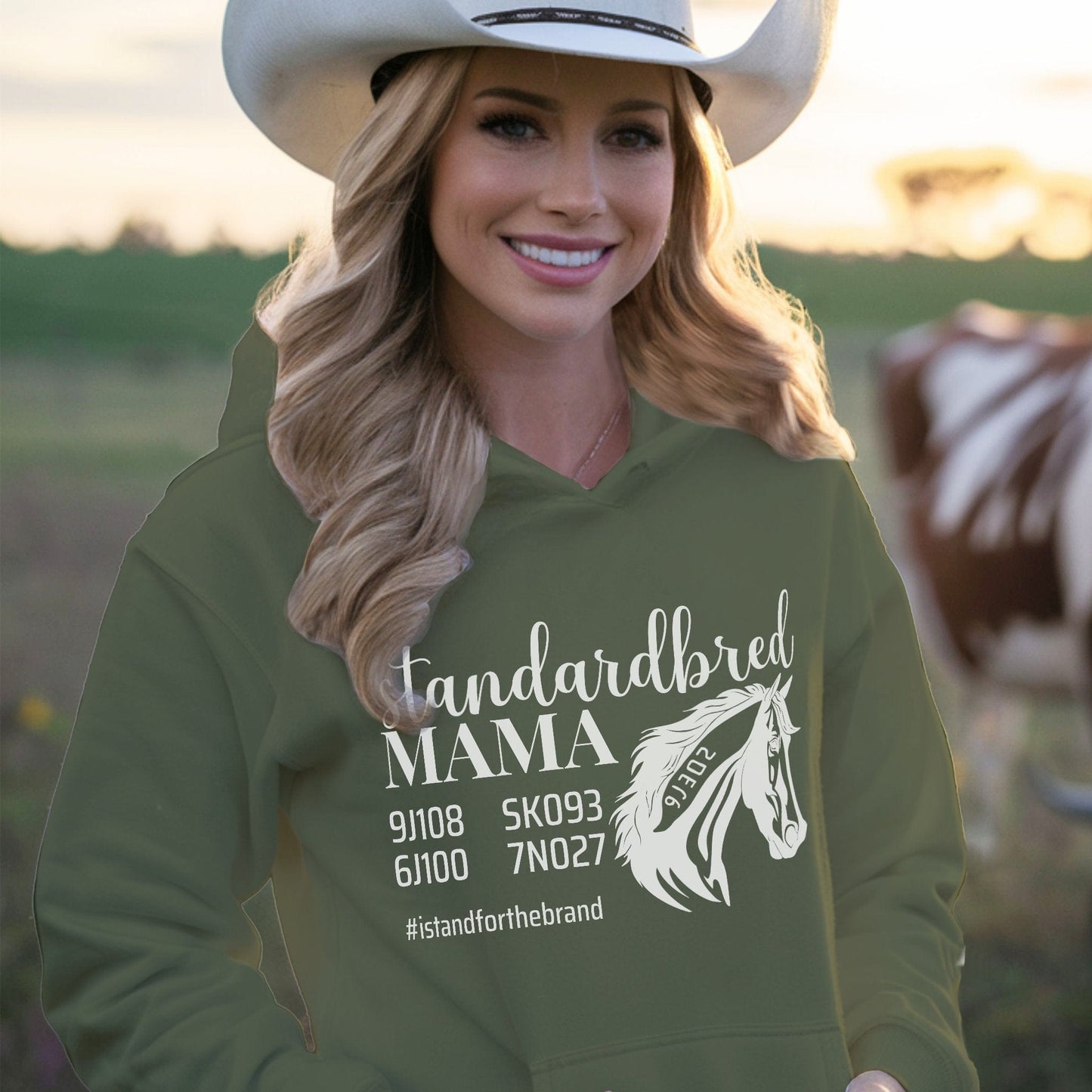 Personalized Standardbred Mama Sweatshirt