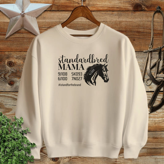 Personalized Standardbred Mama Sweatshirt