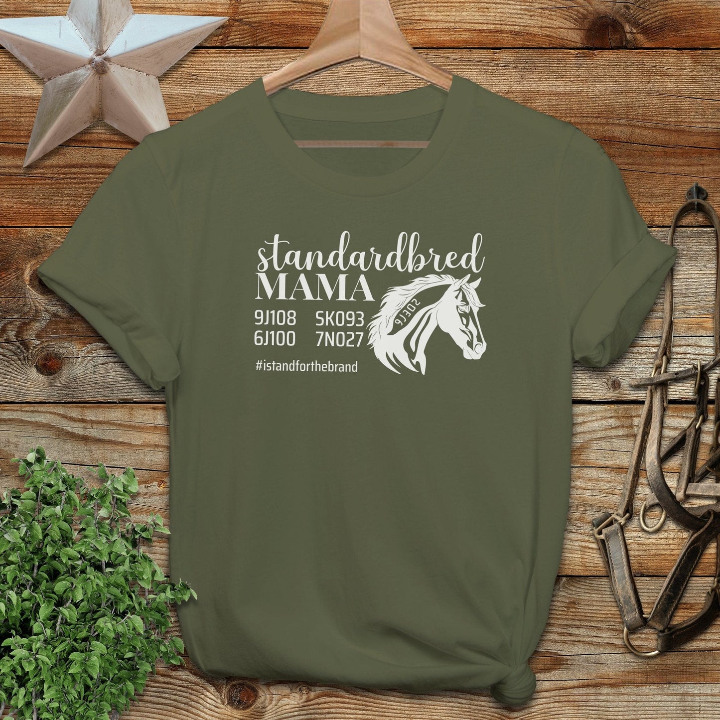 Personalized Standardbred Mama T-shirt