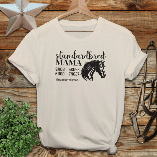 Personalized Standardbred Mama T-shirt