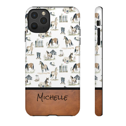 Personalized Sweet Horse Phone Case