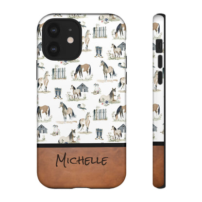 Personalized Sweet Horse Phone Case