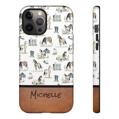 Personalized Sweet Horse Phone Case