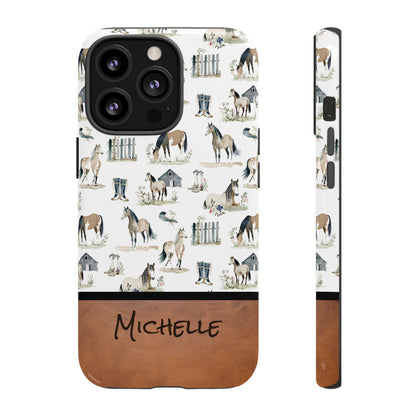 Personalized Sweet Horse Phone Case