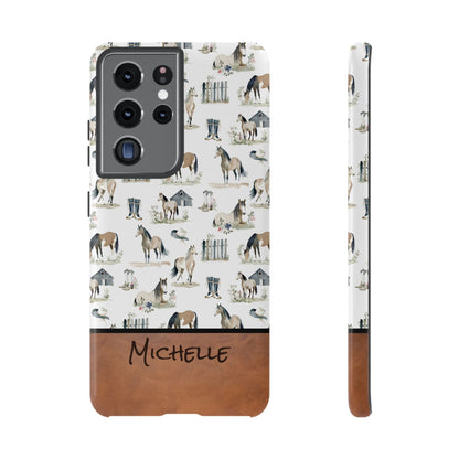 Personalized Sweet Horse Phone Case