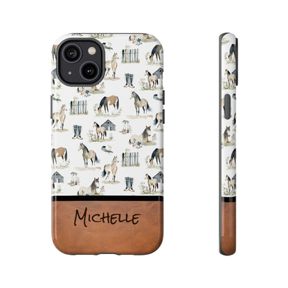 Personalized Sweet Horse Phone Case