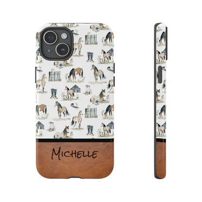 Personalized Sweet Horse Phone Case