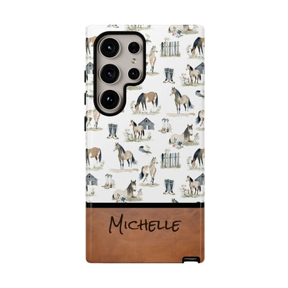 Personalized Sweet Horse Phone Case