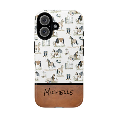 Personalized Sweet Horse Phone Case
