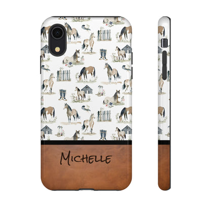 Personalized Sweet Horse Phone Case