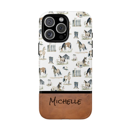 Personalized Sweet Horse Phone Case