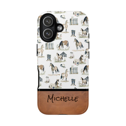 Personalized Sweet Horse Phone Case