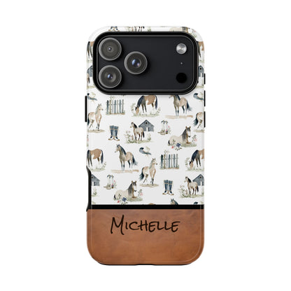 Personalized Sweet Horse Phone Case