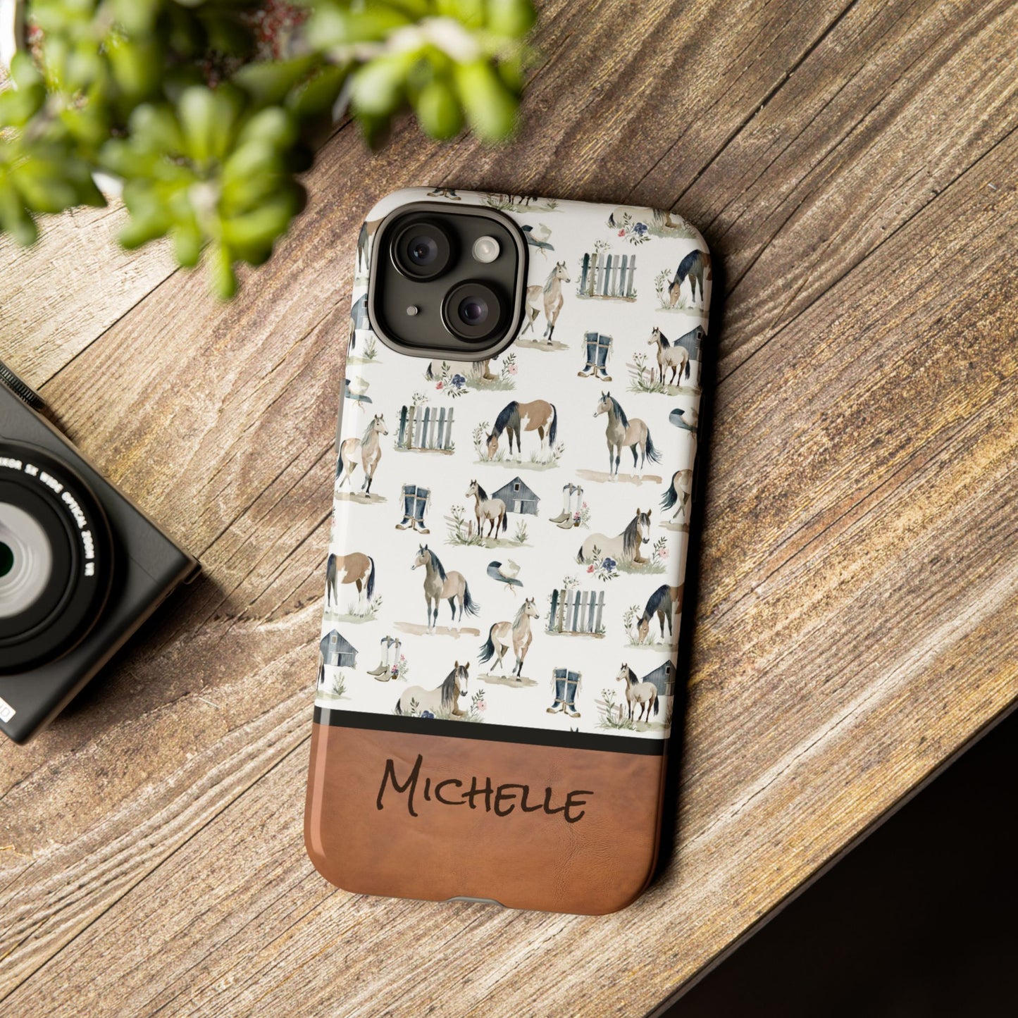 Personalized Sweet Horse Phone Case