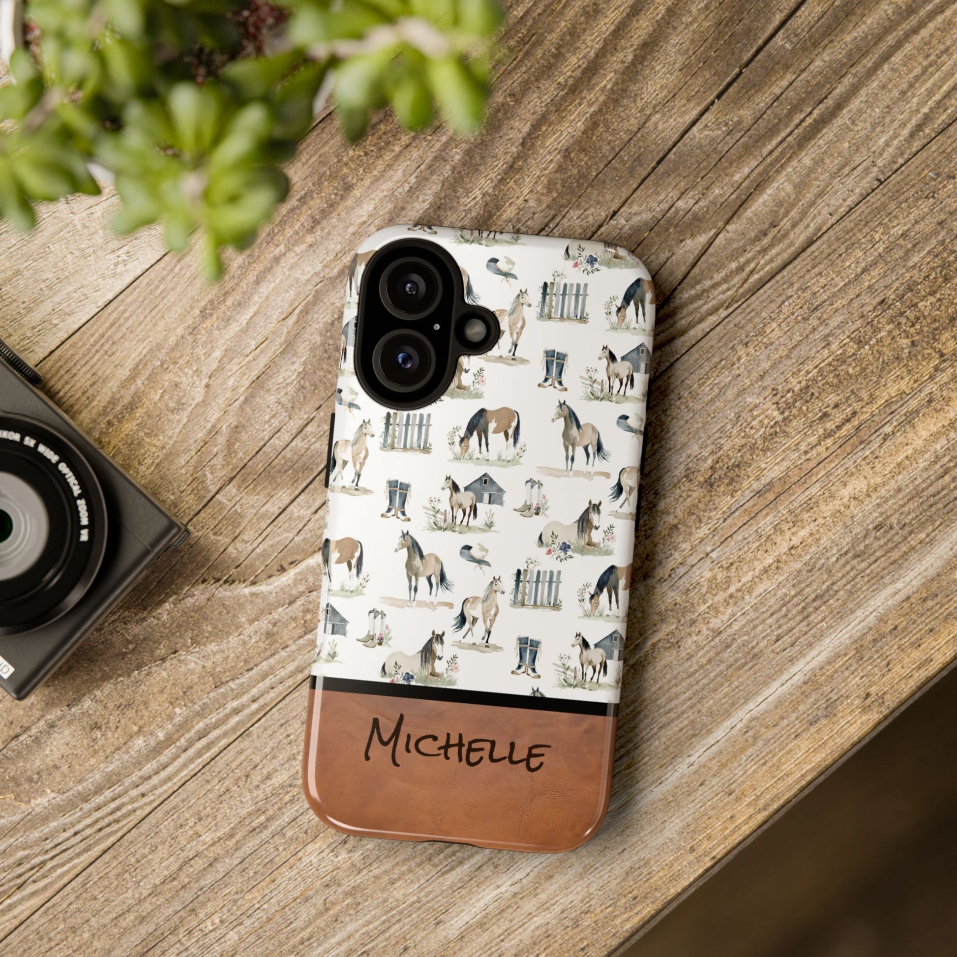 Personalized Sweet Horse Phone Case