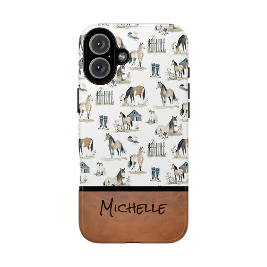 Personalized Sweet Horse Phone Case