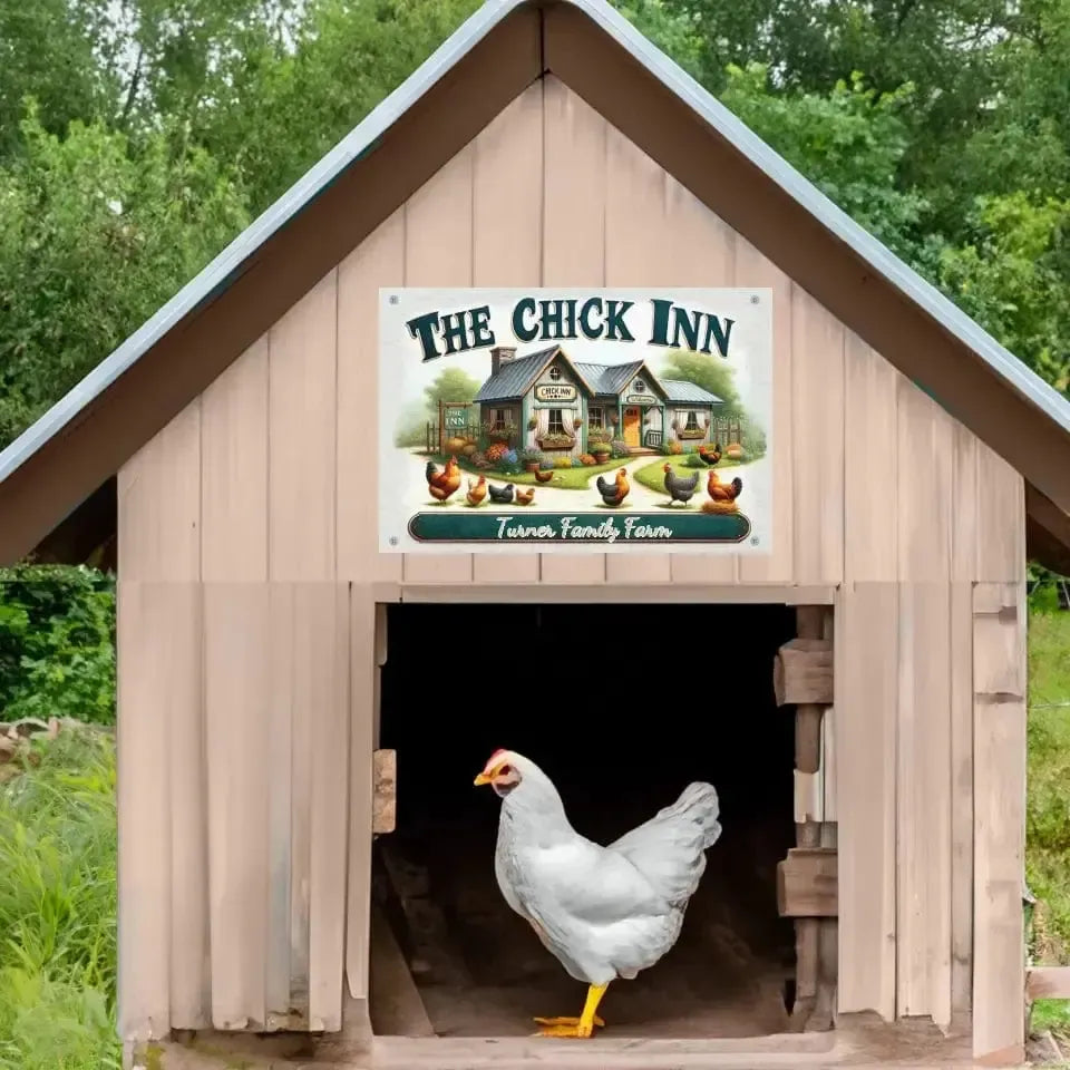 Personalized The Chick Inn - Chicken Coop Sign