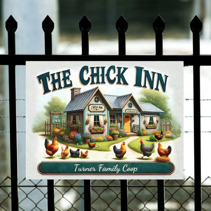 Personalized The Chick Inn - Chicken Coop Sign