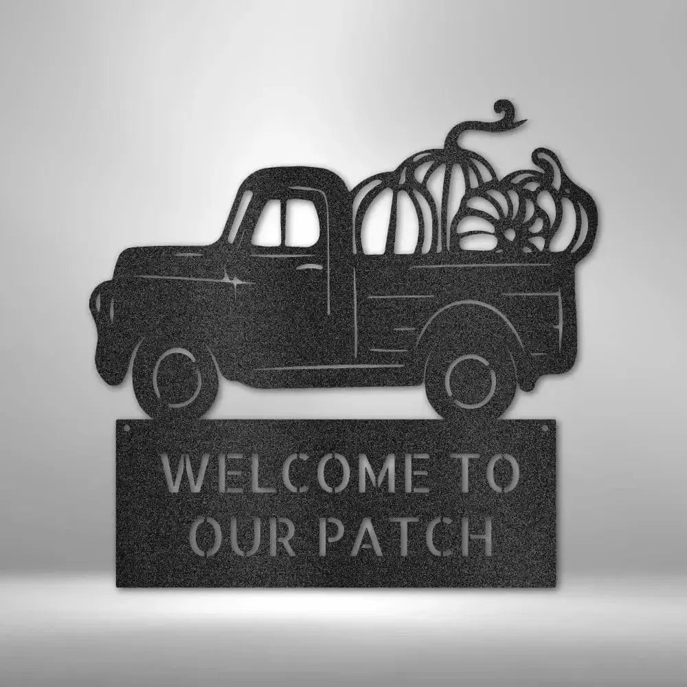 Personalized Welcome to our Patch Metal Art Sign