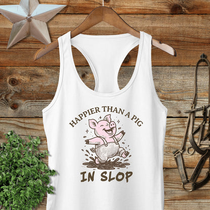 Pig in Slop Racerback Tank