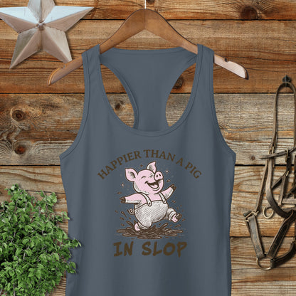 Pig in Slop Racerback Tank